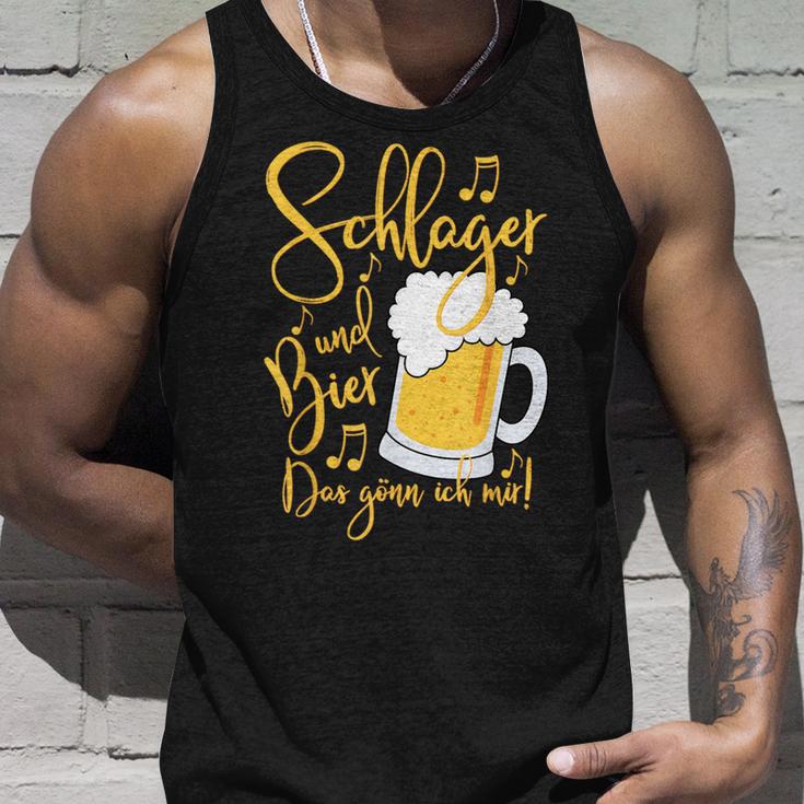 Schlager Und Bier Das Gönn Ich Mir Festival Party Tank Top Geschenke für Ihn