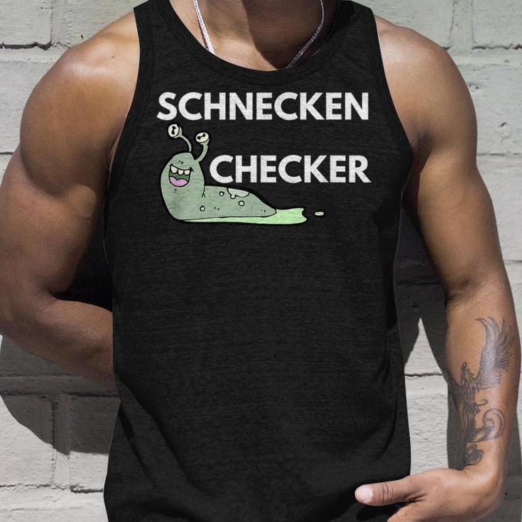 Schneckenchecker Geschenk Für Kommunikative Leute Tank Top Geschenke für Ihn