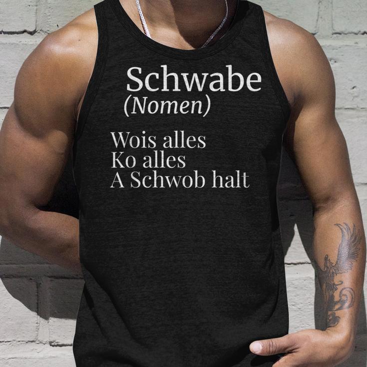 Schwabe Swabish Saying Schwaben Definition Tank Top Geschenke für Ihn