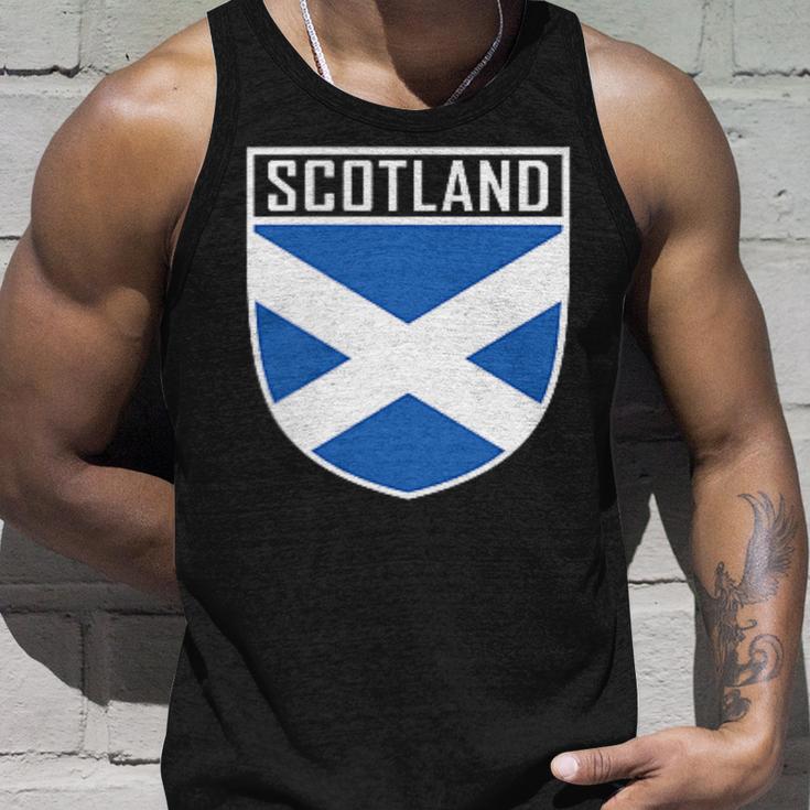 Scotland Flag Scottish Flag Football Fan Tank Top Geschenke für Ihn