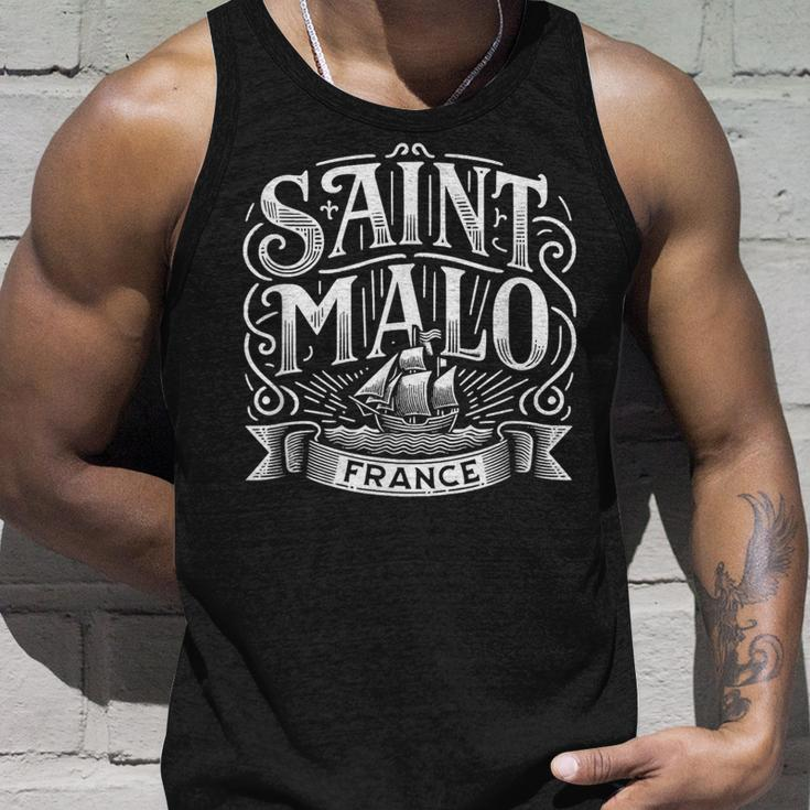 Segelschiff Saint-Malo Frankreich Tank Top Geschenke für Ihn