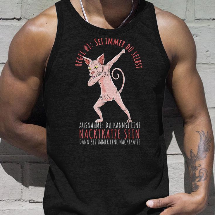 Sei Immer Du Selbst Sphynx Cat Lovers Nude Cat Tank Top Geschenke für Ihn