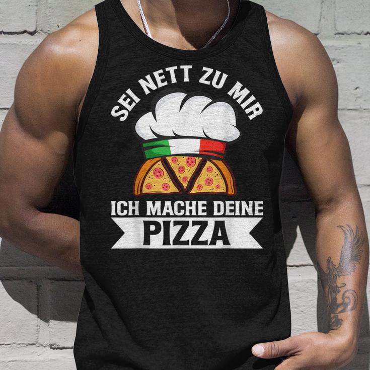 Sei Nett Zu Mir Ich Mache Deine Pizza Pizzabäcker Italy Tank Top Geschenke für Ihn