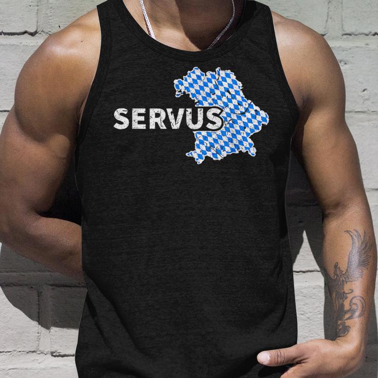 Servus Bayern Bavarian Slogan Tank Top Geschenke für Ihn