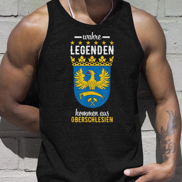 Silesia Upper Silesia Polska Flag Tank Top Geschenke für Ihn