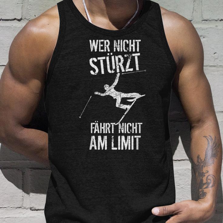 Skiing Apres Ski Slogan Hobby Skier Tank Top Geschenke für Ihn