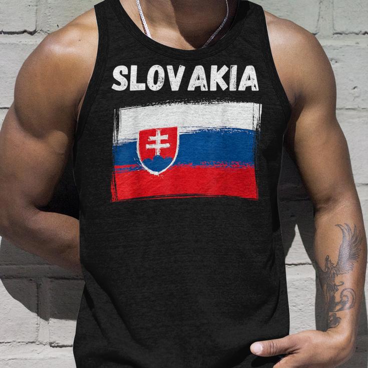 Slovakia Flag Holidayintage Grunge Slovak Flag Tank Top Geschenke für Ihn