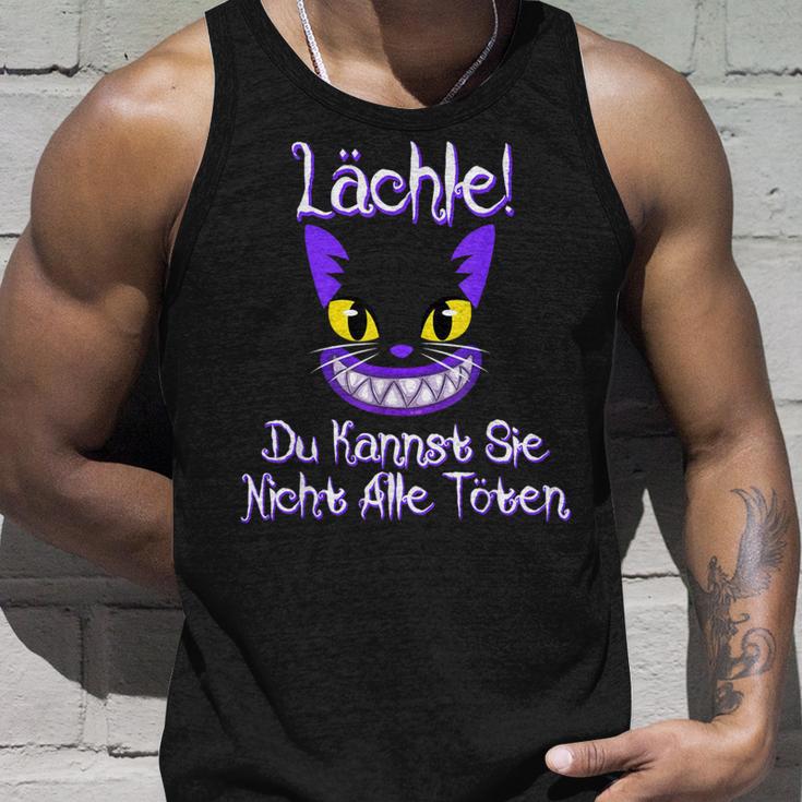 Smile Du Kannst Sie Nicht Alle Töten Grin Cat Fan Tank Top Geschenke für Ihn