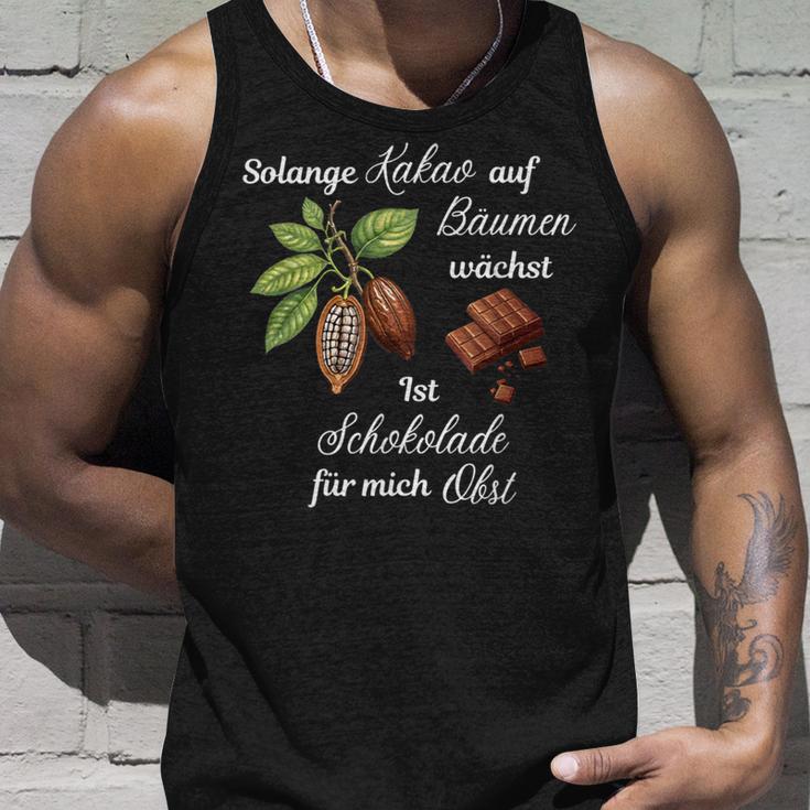 Solange Kakao Auf Baumen Wächst Ist Schokolade Für Mich Obst Tank Top Geschenke für Ihn