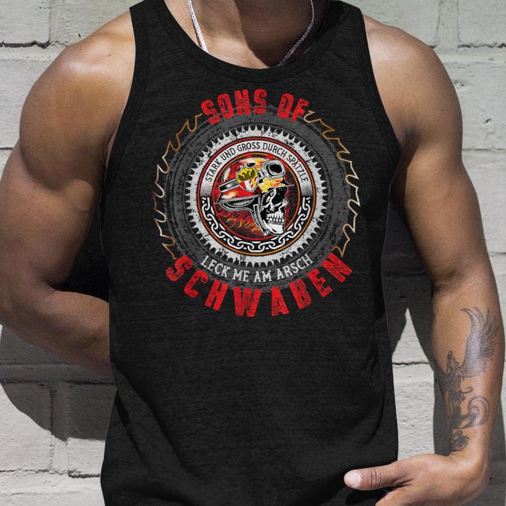 Sons Of Schwaben Home Freedom Exit Street Motorcycle Tank Top Geschenke für Ihn