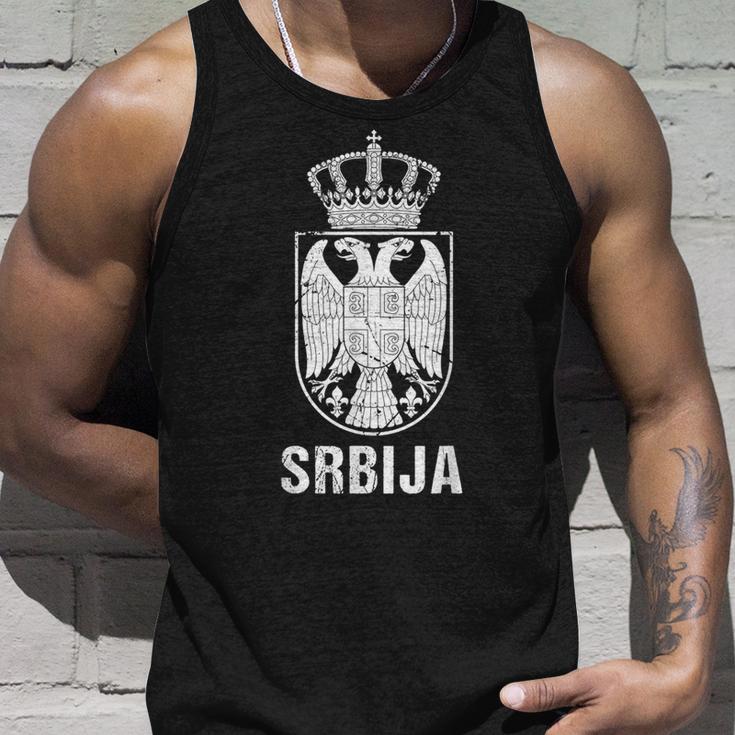 Srbija Serbia Flag Serbian Double Eagle Tank Top Geschenke für Ihn