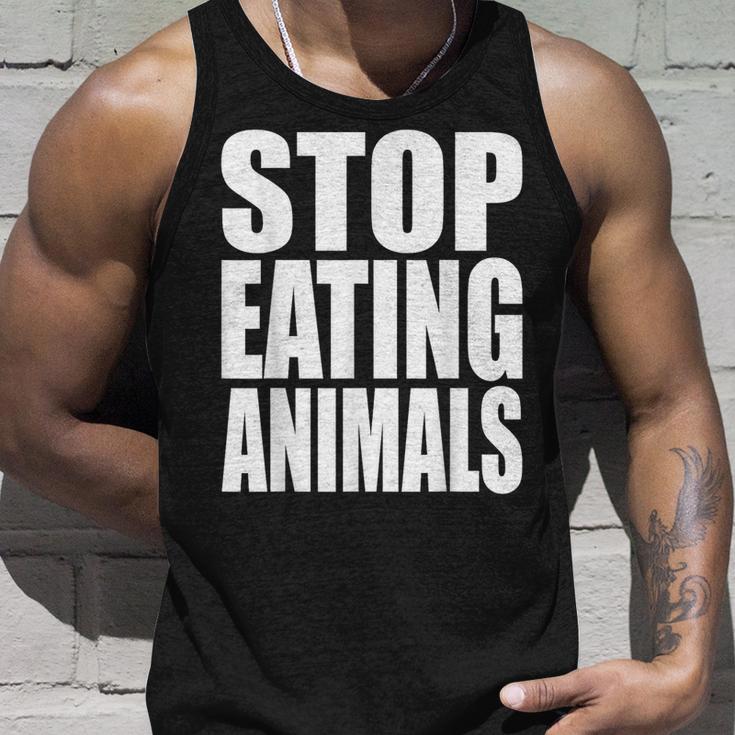 Stop Eating Animalseganegetarier Tierwohl Tank Top Geschenke für Ihn