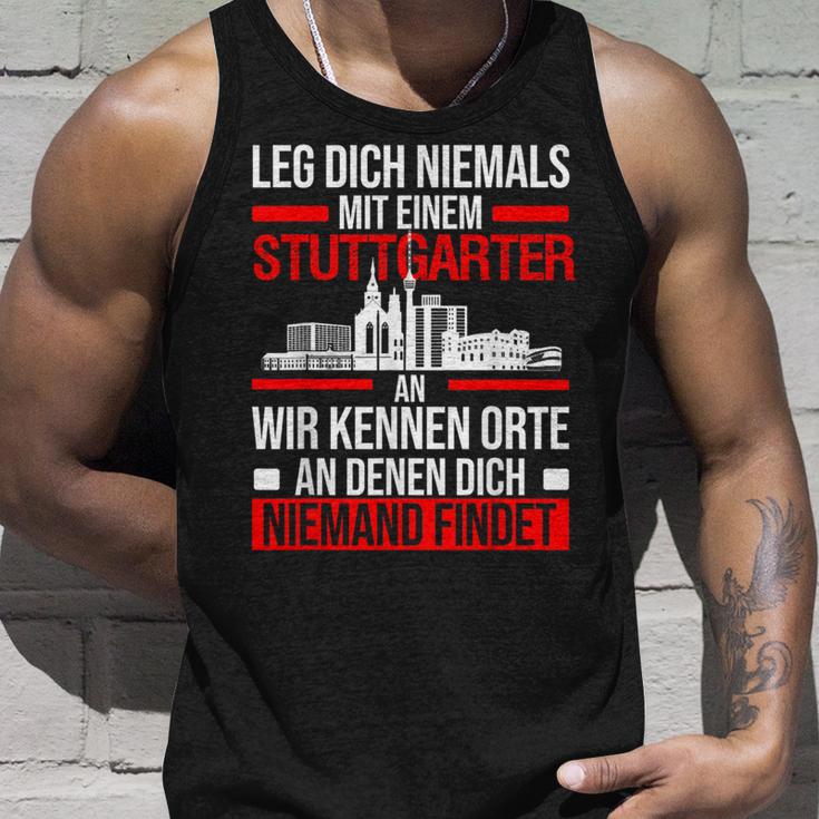 Stuttgart Leg Dich Niemals Mit Einem Stuttgarter An Tank Top Geschenke für Ihn