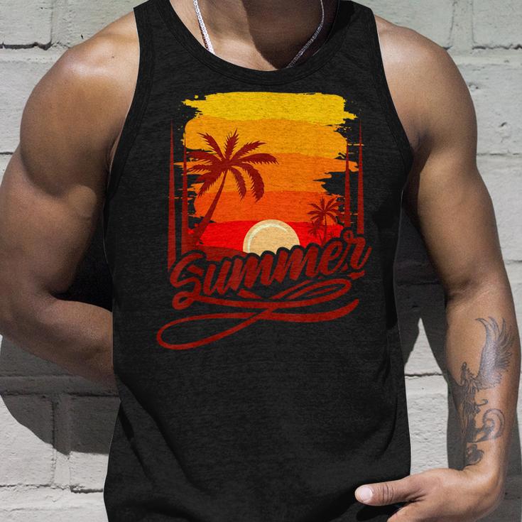 Surfer Beach Sea Retro Summer Fernlust Tank Top Geschenke für Ihn