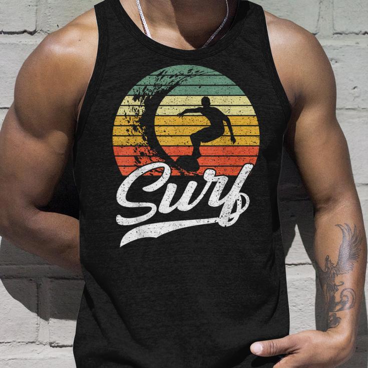 Surfer Surfintage Surfing Retro Surf Tank Top Geschenke für Ihn