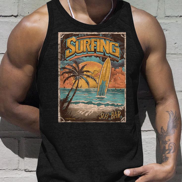 Surfing Retro Tank Top Geschenke für Ihn