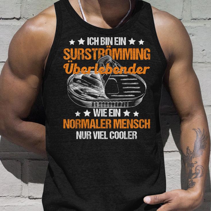 Surströmming Stinke Herring Surströmming Challenge Sweden Tank Top Geschenke für Ihn