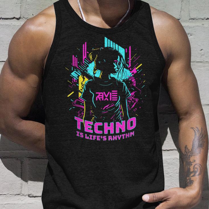 Techno Is Life's Rhythm Tank Top Geschenke für Ihn