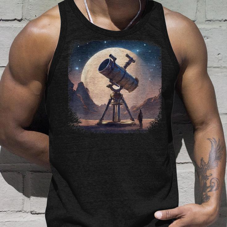 Telescope Planet Space Astronomy Space Tank Top Geschenke für Ihn