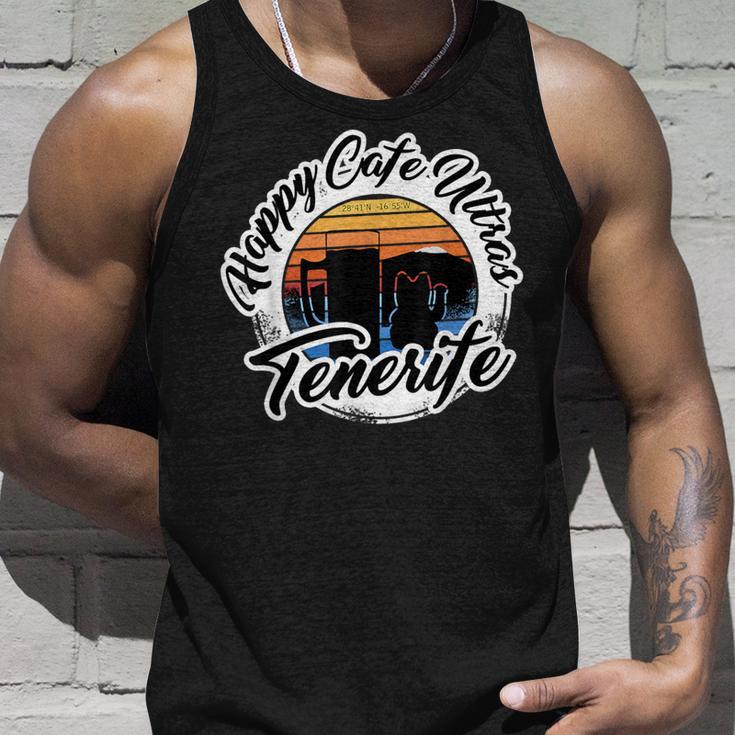 Teneriffa Puerto De La Cruz Happy Cafe Ultras Tank Top Geschenke für Ihn