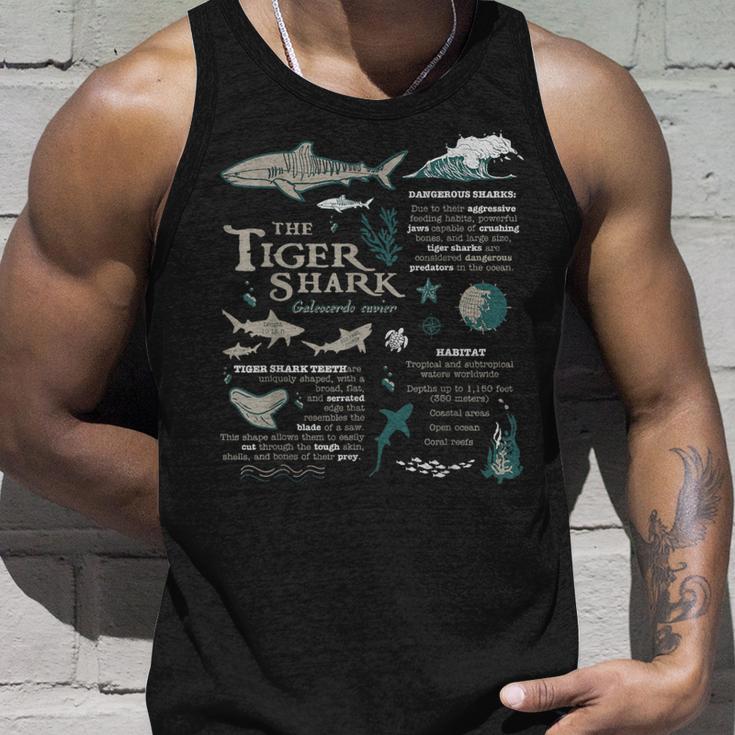 Tiger Shark Anatomy Marine Biologist Tank Top Geschenke für Ihn