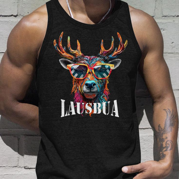 Traditional Deer Oktoberfest Lederhosen Lausbua Tank Top Geschenke für Ihn