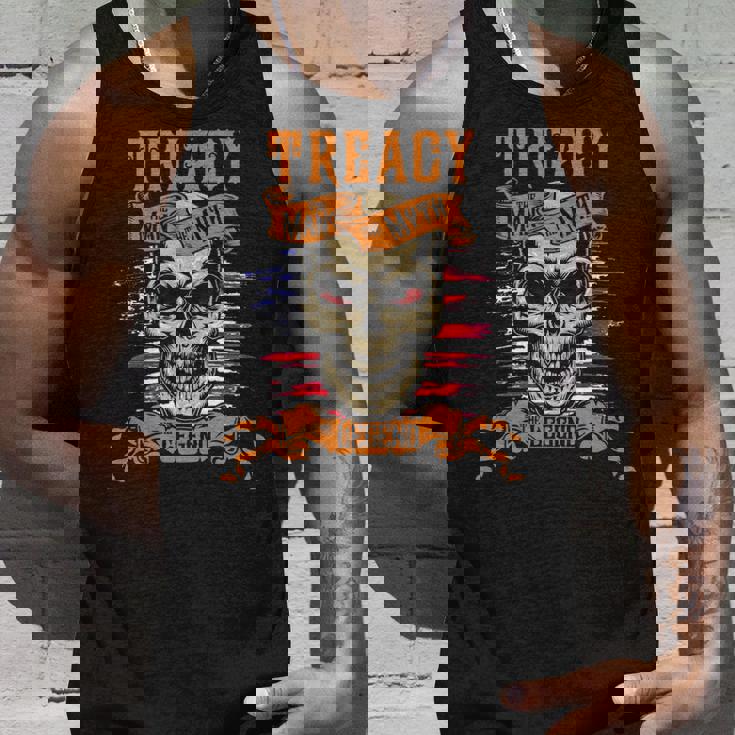 Treacy The Man The Myth The Legend Personalized Last Name Tank Top Gifts for Him
