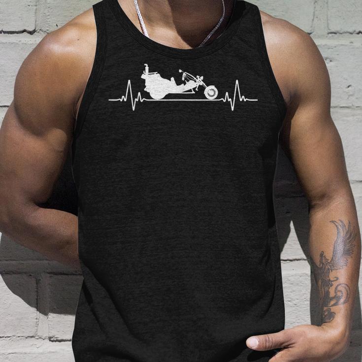 Trike Drivers Heartbeat Trikes Trike Biker Triker Tank Top Geschenke für Ihn