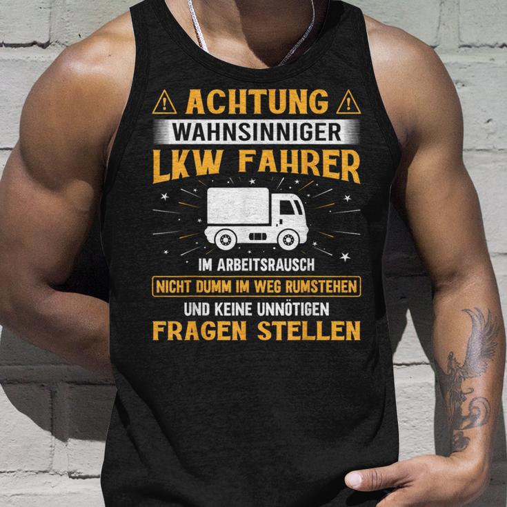 Truck Driver Achtung Insane Truck Driver Tank Top Geschenke für Ihn