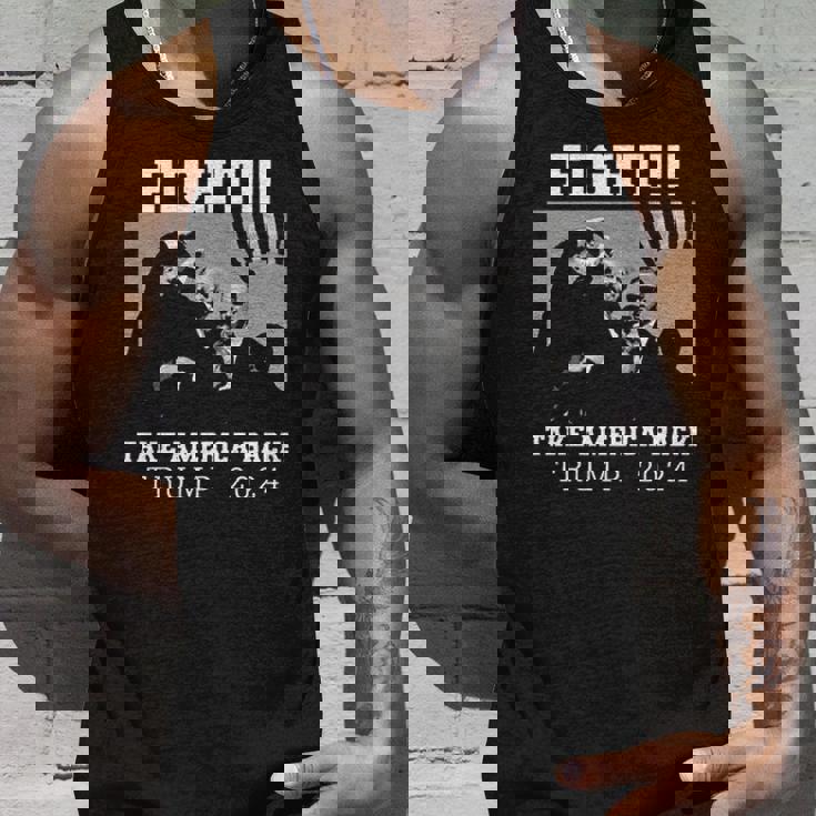 Trump Shot Fight For America Take America Back Trump 2024 Tank Top Gifts for Him