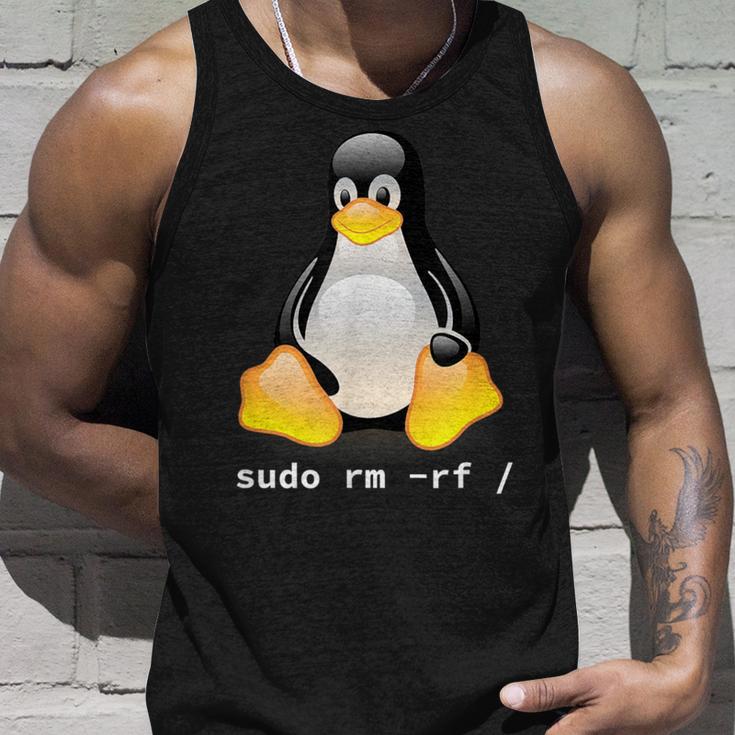 Tux Linux Penguin Sudo Rm -Rf Computer Science Tank Top Geschenke für Ihn