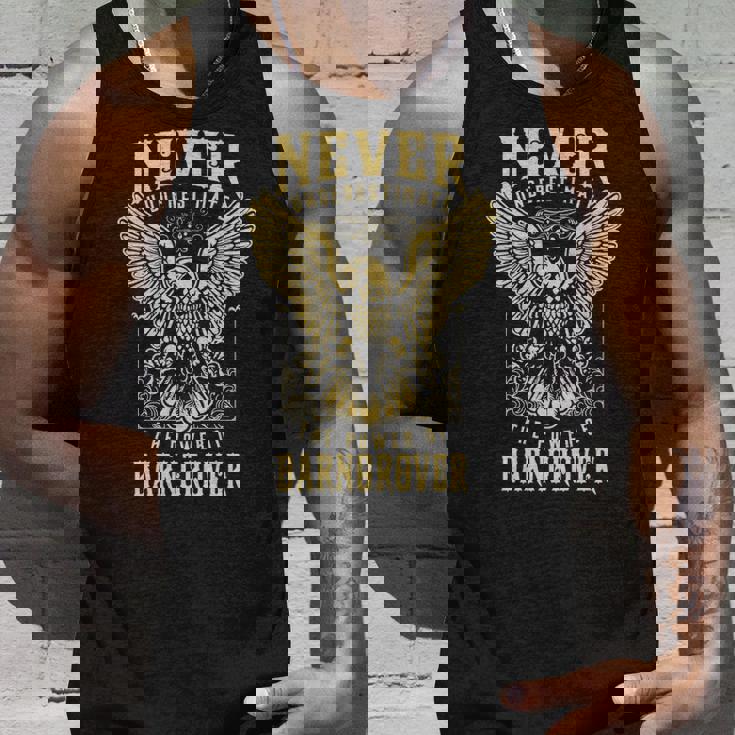 Never Underestimate The Power Of Barngrover Personalized Last Name Tank Top Gifts for Him