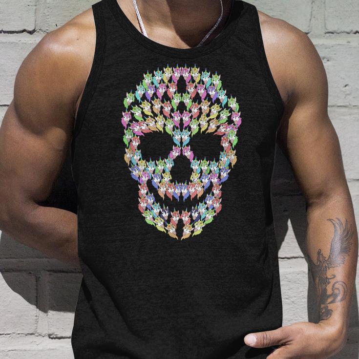 Unicorn Skull Unicorn Tank Top Geschenke für Ihn