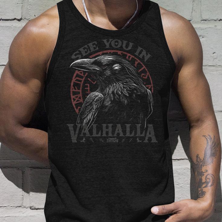 Valknutiking Wir Sehen Uns In Walhalla See You Inalhalla Tank Top Geschenke für Ihn