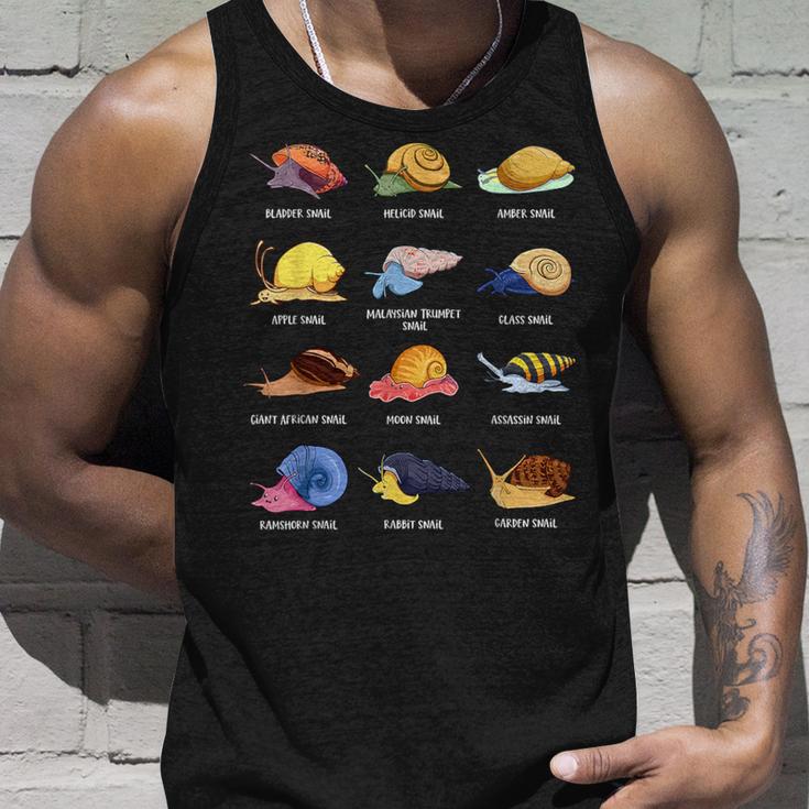 Various Cartoon Snails Tank Top Geschenke für Ihn