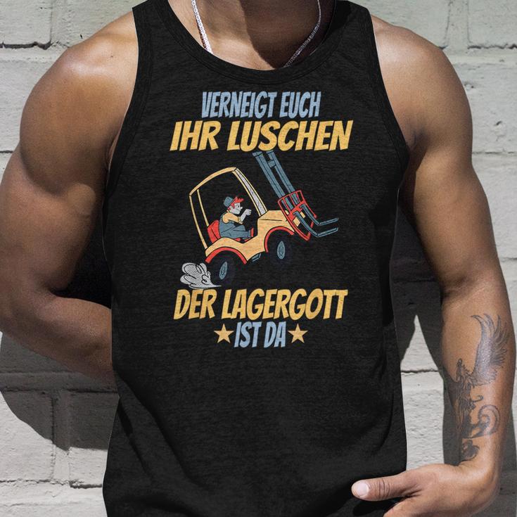 Verneigt Euch Ihr Luschen Der Lagergott Ist Da Flagler S Tank Top Geschenke für Ihn