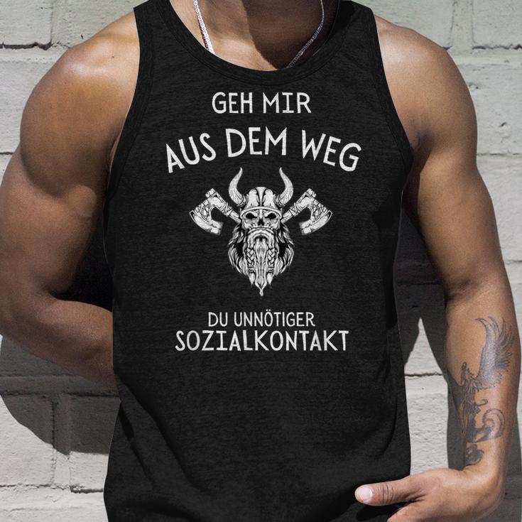 Viking Geh Mir Aus Dem Weg Du Unnötiger Sozialkontakt G Tank Top Geschenke für Ihn