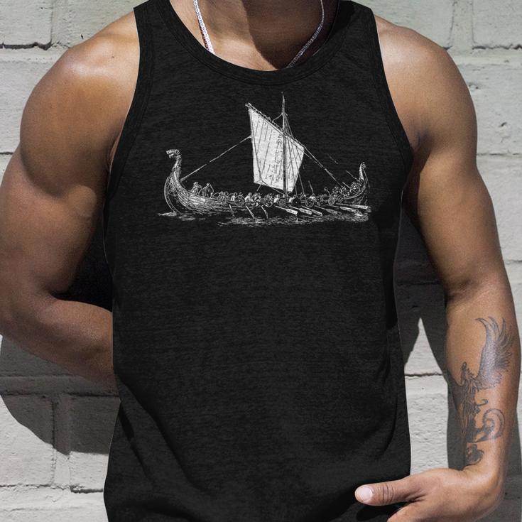 Viking Ship Nordic Mythology Nordmann & Walhalla Tank Top Geschenke für Ihn