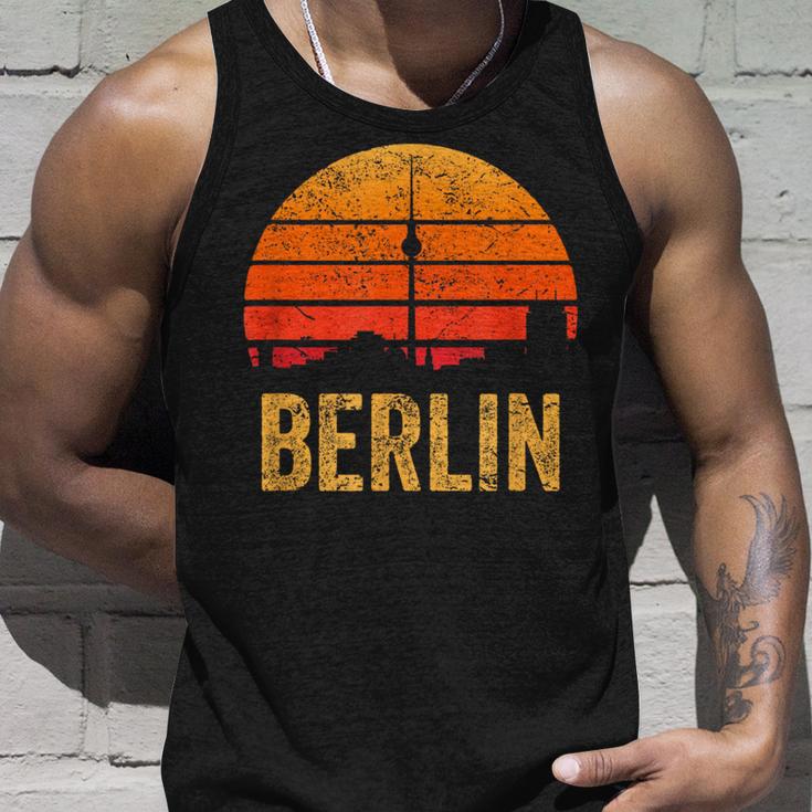 Vintage 80S Retro Berlin Silhouette Skyline Souvenir Tank Top Geschenke für Ihn