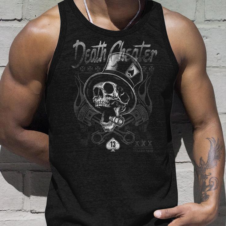 Vintage Death Cheater Skull Tank Top Geschenke für Ihn