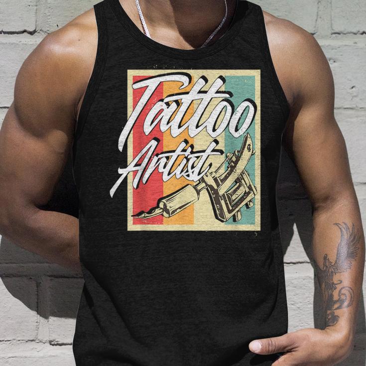 Vintage Retro Tattoo Artist Tattoo Artist Tattoo Tank Top Geschenke für Ihn