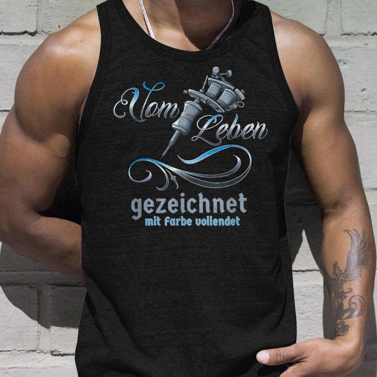 Vintage Tattoo Withom Leben Drawn With Colour Enriched Tank Top Geschenke für Ihn