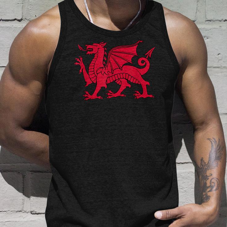 Walisischer Roter Drache Wales Flag Tank Top Geschenke für Ihn