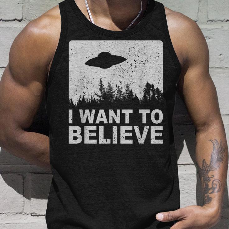 I Want To Believe I Aliens Ufo Area 51 Roswell Tank Top Geschenke für Ihn