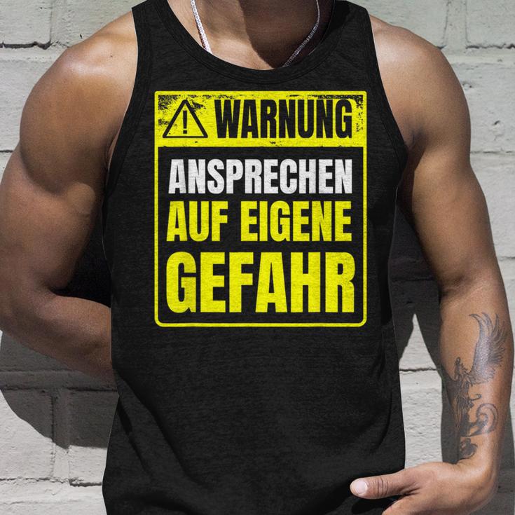 Warnung Schlechter Laune Ansprechen Auf Eigene Gefahrahr S Tank Top Geschenke für Ihn