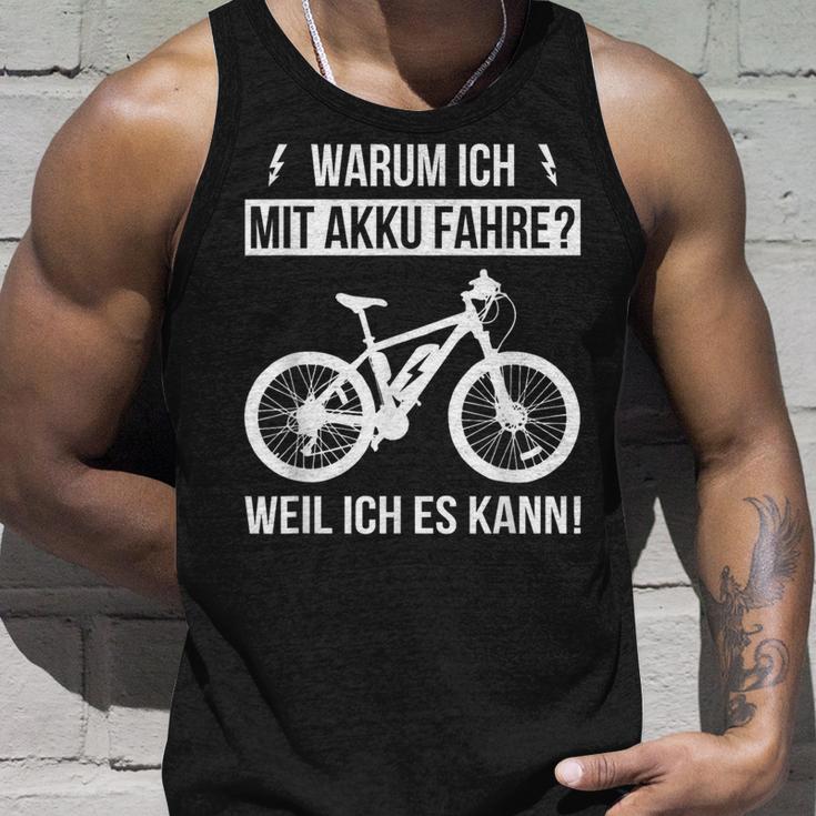 Warum Ich Mit Akku Fahre Weil Ich Es Kann E-Bicycle Tank Top Geschenke für Ihn