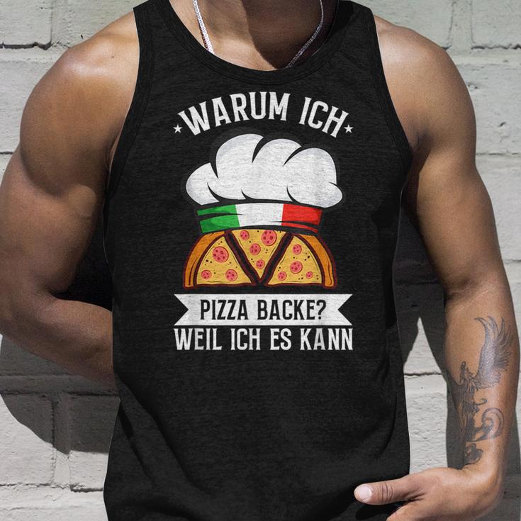 Warum Ich Pizza Backe Weil Ich Es Kann Pizzabäcker Italy Tank Top Geschenke für Ihn