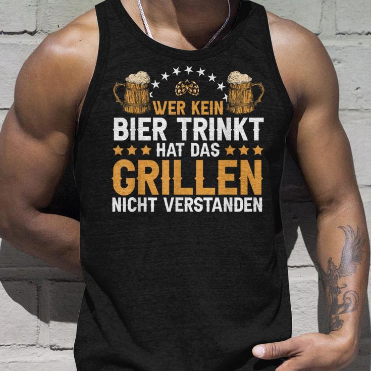 Wer Kein Bier Trinkt Grill Tank Top Geschenke für Ihn