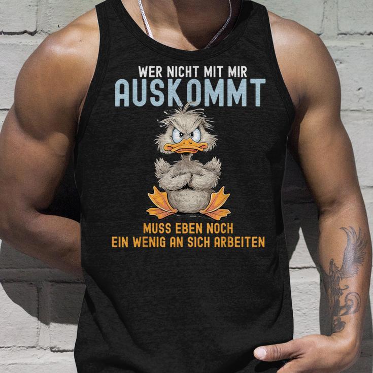 Wer Nicht Mit Mir Auskommt Muss Eben Noch Ein Wenig An Sich German Tank Top Geschenke für Ihn