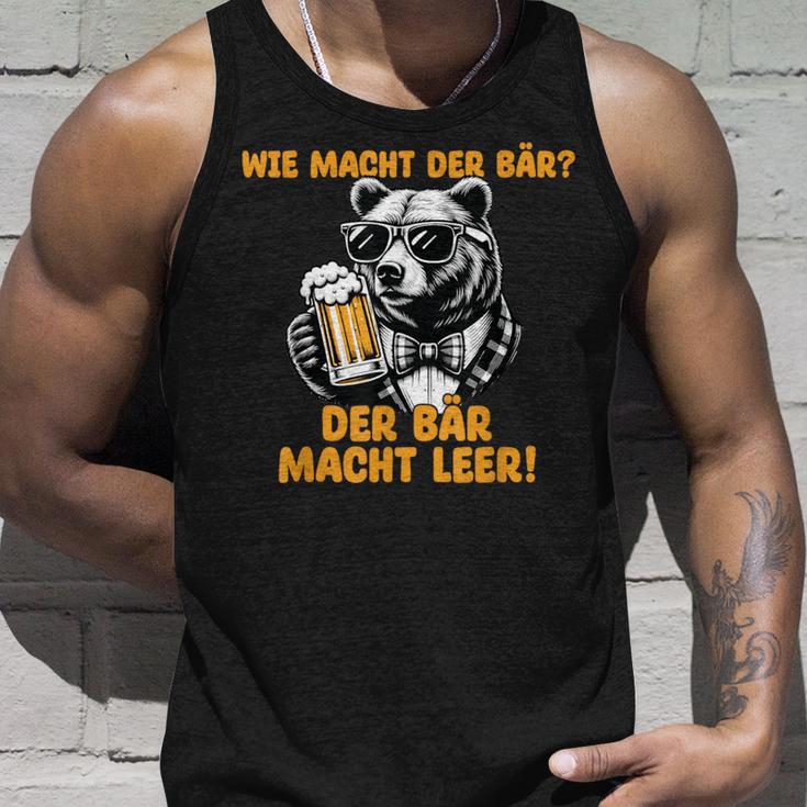 Wie Macht Der Bär German Text Tank Top Geschenke für Ihn